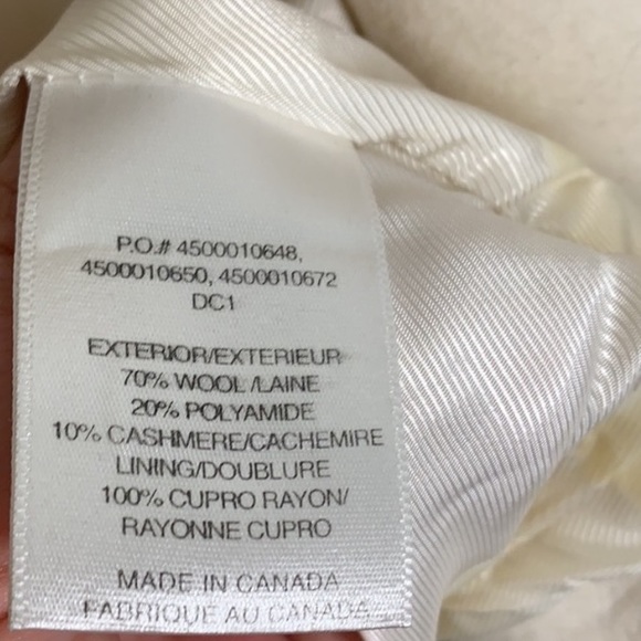 Aritzia T Babaton Howell Cream Pea Coat - Picture 5 of 9